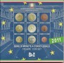 Italy 2011 official euro coin set with 2 euro commemorative coin